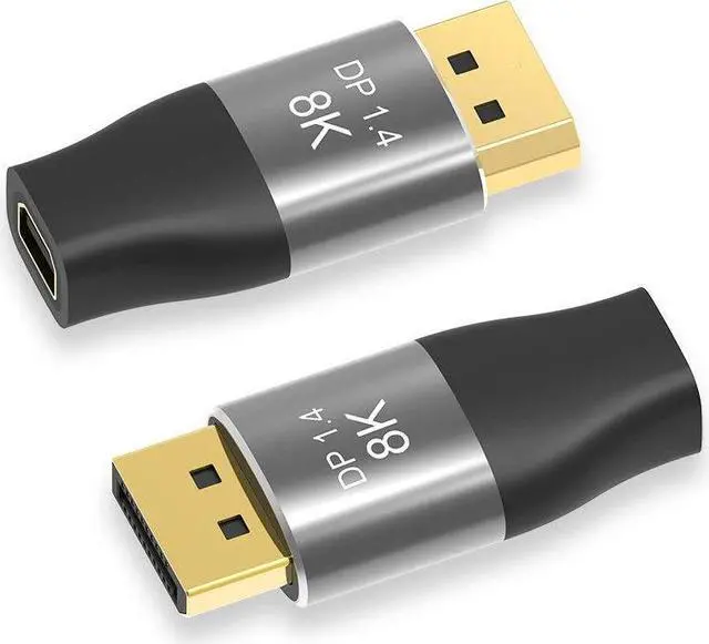 Main image of Mini DP Female to DisplayPort Male 8K Extension 5cm Converter 8K(7680x4320)@60Hz 4K@144Hz DisplayPort 1.4 Bi-Directional Transmission DisplayPort to Mini DisplayPort 8K Cable 2 Pack
