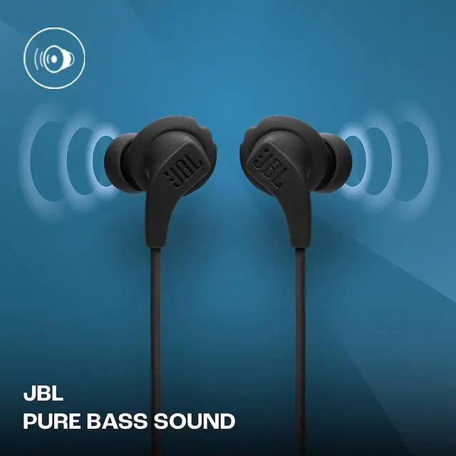 Alt view image 4 of 6 - JBL Endurance Run 2, Sports in Ear Wired Earphones with Mic, Pure Bass, Waterproof , Flexsoft eartips, Magnetic Earbuds, Fliphook & TwistLock Technology with Voice Assistant Support for Mobiles