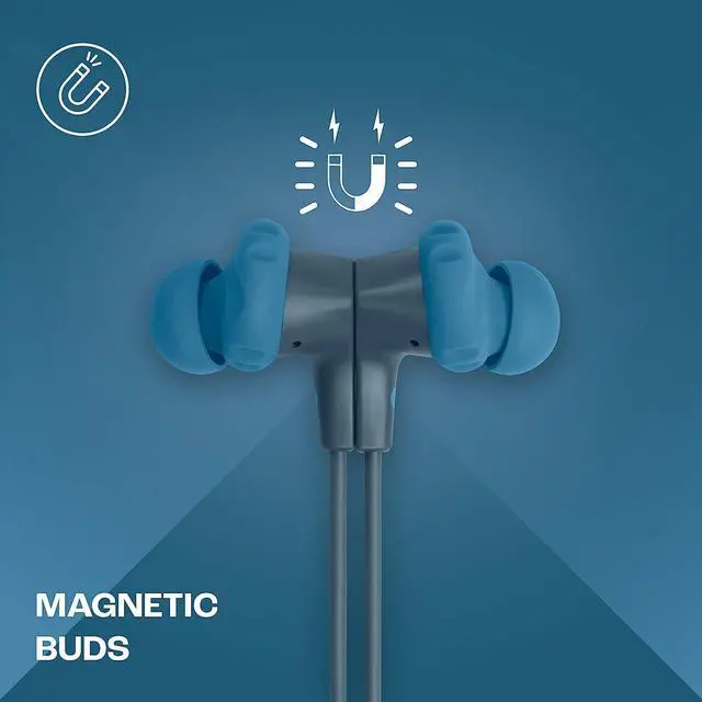 Alt view image 4 of 6 - JBL Endurance Run 2, Sports in Ear Wired Earphones with Mic, Pure Bass, Waterproof , Flexsoft eartips, Magnetic Earbuds, Fliphook & TwistLock Technology with Voice Assistant Support for Mobiles Blue