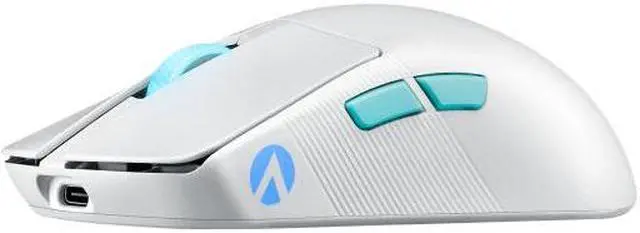 Alt view image 9 of 12 - Asus ROG Harpe Ace Aim Lab Edition Gaming Mouse, 54 g Ultra-Lightwieght, Connectivity (2.4GHz RF, Bluetooth, Wired), 36K DPI Sensor, 5 Programmable Buttons, ROG SpeedNova, Esports & FPS Gaming, White