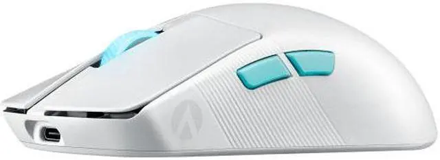 Alt view image 8 of 12 - Asus ROG Harpe Ace Aim Lab Edition Gaming Mouse, 54 g Ultra-Lightwieght, Connectivity (2.4GHz RF, Bluetooth, Wired), 36K DPI Sensor, 5 Programmable Buttons, ROG SpeedNova, Esports & FPS Gaming, White