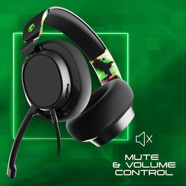 Alt view image 5 of 7 - Skullcandy SLYR Wired Over-Ear Gaming Headset/Soft Earpads/Boom Mic/Gaming Headphone/Use with Playstation, PS5, Xbox, Xbox Series X, Nintendo Switch, Mobile, VR, and PC/Kids or Adult