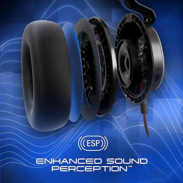 Alt view image 2 of 7 - Skullcandy SLYR Pro Wired Over-Ear Gaming Headset/Soft Earpads/Clear Voice Smart Mic/Works with Playstation, PS5, Xbox, Xbox Series X, Nintendo Switch, Mobile, VR, and PC/Kids or Adult