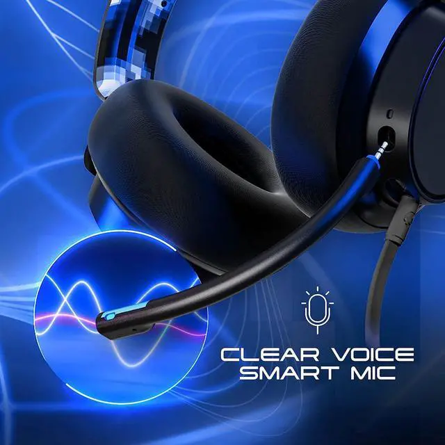 Alt view image 3 of 7 - Skullcandy SLYR Pro Wired Over-Ear Gaming Headset/Soft Earpads/Clear Voice Smart Mic/Works with Playstation, PS5, Xbox, Xbox Series X, Nintendo Switch, Mobile, VR, and PC/Kids or Adult