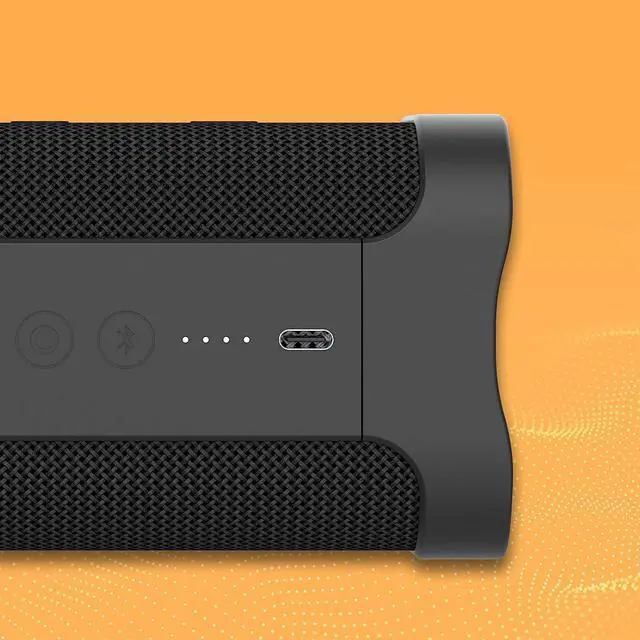 Alt view image 4 of 7 - Skullcandy Terrain XL Wireless Bluetooth Speaker - IPX7 Waterproof Portable Speaker with Dual Custom Passive Radiators, 18 Hour Battery, Nylon Wrist Wrap, & True Wireless Stereo