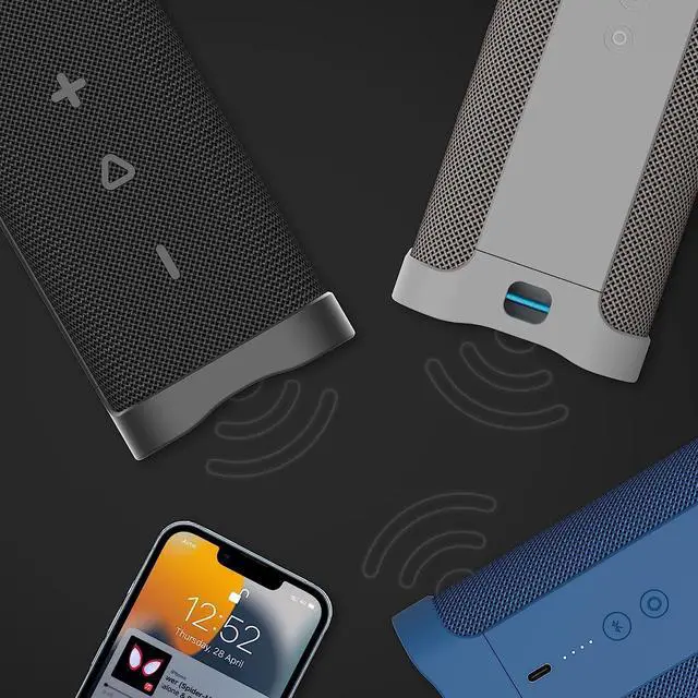 Alt view image 5 of 7 - Skullcandy Terrain XL Wireless Bluetooth Speaker - IPX7 Waterproof Portable Speaker with Dual Custom Passive Radiators, 18 Hour Battery, Nylon Wrist Wrap, & True Wireless Stereo