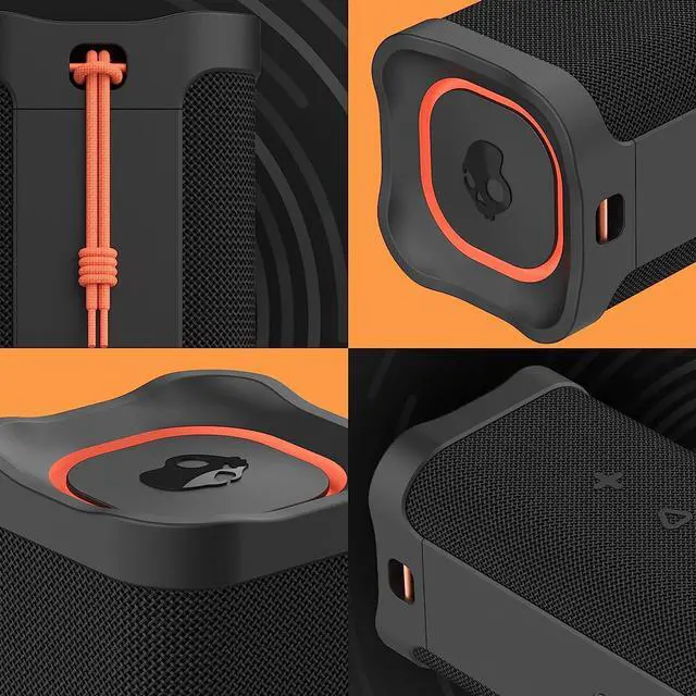 Alt view image 6 of 7 - Skullcandy Terrain XL Wireless Bluetooth Speaker - IPX7 Waterproof Portable Speaker with Dual Custom Passive Radiators, 18 Hour Battery, Nylon Wrist Wrap, & True Wireless Stereo