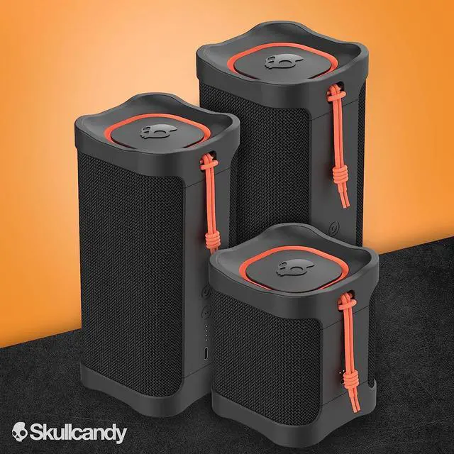 Alt view image 7 of 7 - Skullcandy Terrain XL Wireless Bluetooth Speaker - IPX7 Waterproof Portable Speaker with Dual Custom Passive Radiators, 18 Hour Battery, Nylon Wrist Wrap, & True Wireless Stereo