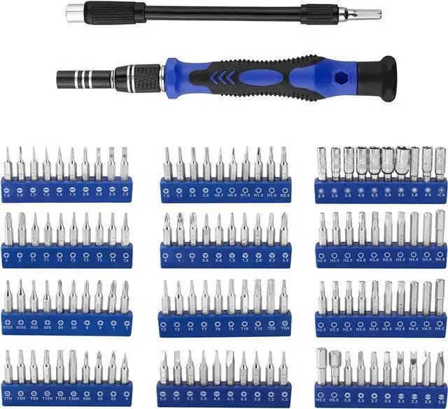 Alt view image 2 of 7 - 140 in 1 Precision Screwdriver Set, Professional Computer Laptop Repair Tool Kit, Electronics Repair Tool with 120 Magnetic Bits, Compatible for Macbook, iPhone, Game Console, Tablet