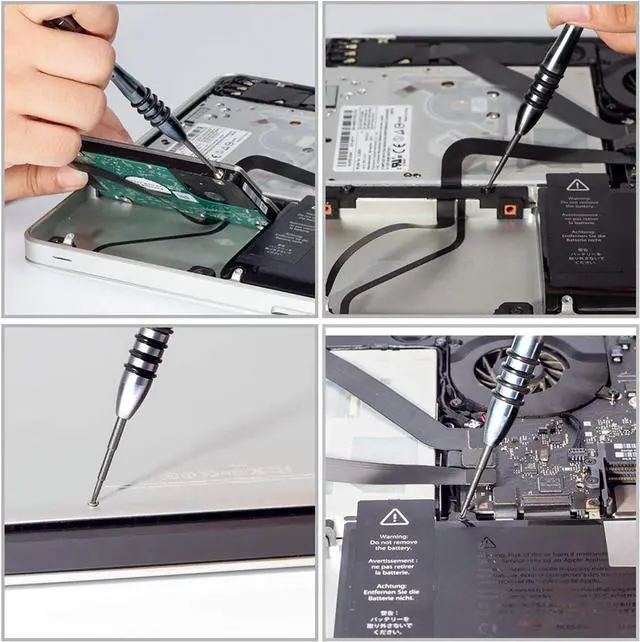 Alt view image 6 of 6 - Screwdriver Set for MacBook, Tri-Wing Phillips Pentalobe 5 Pentalobe T5 Pentalobe T6 Screwdrivers Repair Tool Kit for Apple MacBook Mac Retina Pro Air