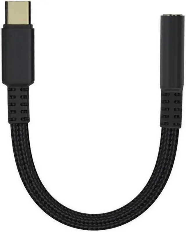 Main image of USB Type C to 3.5mm Female Headphone Jack Adapter, USB C to Aux Audio Dongle Cable Cord Compatible with Samsung Galaxy S22 S22+ S22 Ultra,iPad Pro, MacBook Pro/ Air, Pixel and More  Black