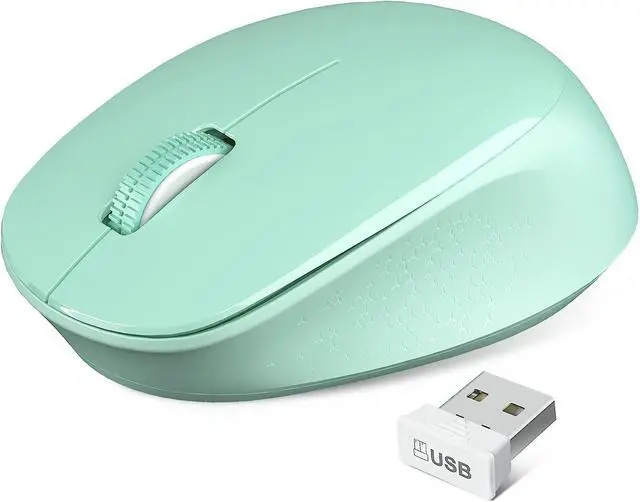 Main image of Wireless Mouse E702 2.4GHz Portable Computer Mouse with USB Receiver, Comfortable Silent Mice for Laptop, Chromebook, PC, Notebook, Desktop, Windows, Mac (Green)