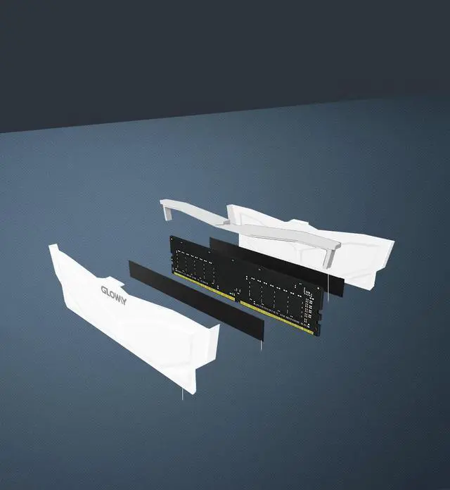 Alt view image 7 of 7 - DDR4 RGB White RAM 3200MHz 16GB CL18 XMP 2.0 Desktop Compter Memory - 16GB (2 x 8GB) DDR4 3200 (PC4 25600) 18-22-22-42