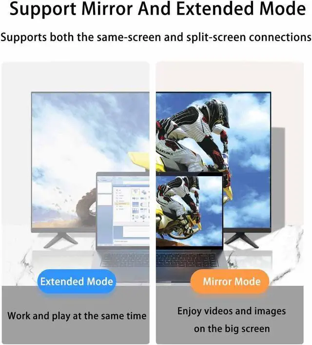 Alt view image 5 of 7 - DisplayPort to HDMI Cable 3.3FT, 4K@60Hz, High Speed DP to HDMI Male to Male Display-Port Unidirectional Video Cord Adapter UHD 1440P/60Hz 1080P/120Hz Compatible with HP Monitor Projector HDTV
