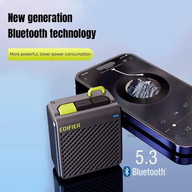 Alt view image 5 of 6 - EDIFIER M0 the latest wireless Bluetooth high quality bass, mini lightweight portable battery with high battery life Black