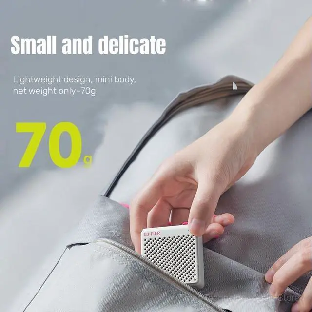 Alt view image 2 of 6 - EDIFIER M0 the latest wireless Bluetooth high quality bass, mini lightweight portable battery with high battery life Black