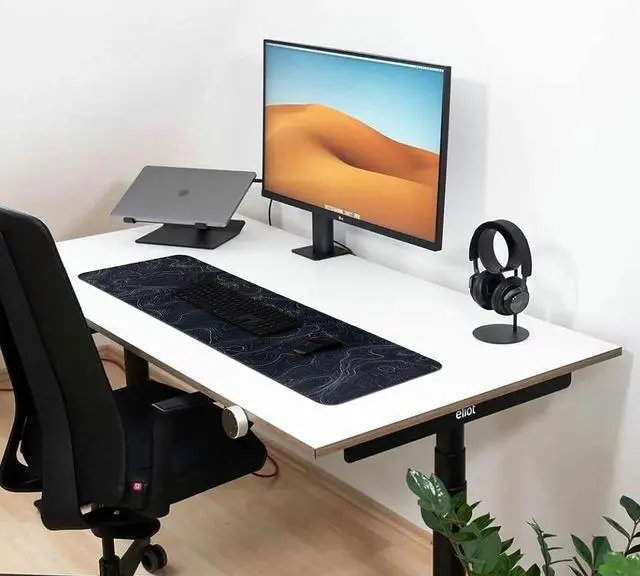 Alt view image 6 of 7 - Mouse Pad Gaming Large Long Extend Topographic Mousepad Big Full Keyboard Mat for Computer Laptop Office Non-Slip Rubber Stitched Edges (Terrain)