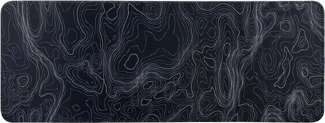 Alt view image 2 of 7 - Mouse Pad Gaming Large Long Extend Topographic Mousepad Big Full Keyboard Mat for Computer Laptop Office Non-Slip Rubber Stitched Edges (Terrain)