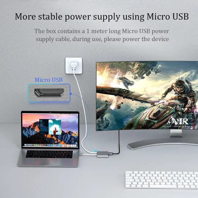 Alt view image 5 of 6 - Displayport to Dual HDMI MST DP to 2 HDMI Splitter Multi Stream Transport Hub, for WindowsMac