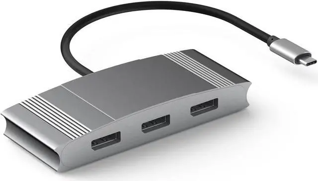 Main image of USB C to 3 DisplayPort Splitter,Type C Multi Monitor 3 Port Support Dual 4K@60Hz or One 4K@60Hz and Two 4K@30Hz Compatible Windows and Mac OS