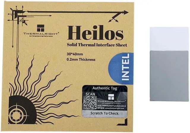 Alt view image 7 of 7 - Thermalright Heilos (8.5W/m.k /30*40*0.2MM) Processor Thermal Pad Heilos Solid Thermal lnterface Sheet for Intel LGA 115X/1200/1700