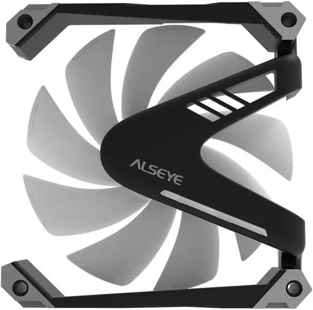 Alt view image 2 of 5 - WARRIOR W12 PC Case Fan, Extraordinary 'W' Designed, Semi-Open Full Aluminium Frame, FDB Bearing, ARGB & PWM Computer Case Fan, 120*120*25mm 3 Packs