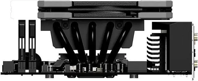 Alt view image 7 of 7 - 55mm Height Low-Profile CPU Cooler for HTPCs, ITX and Small Form Factor Builds for LGA 1700/1200/115X, AMD AM5/AM4 for ID-COOLING IS-50X V3