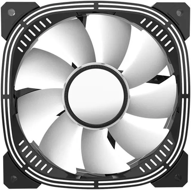 Alt view image 4 of 7 - Luna 120 PC Case Fan, Lamellar Mirror, 5V 3Pin ARGB SYNC, Hydraulic Bearing, Low noise, PWM , Infinite Lighting Case Cooling Fans Black Reversed 1 Pack