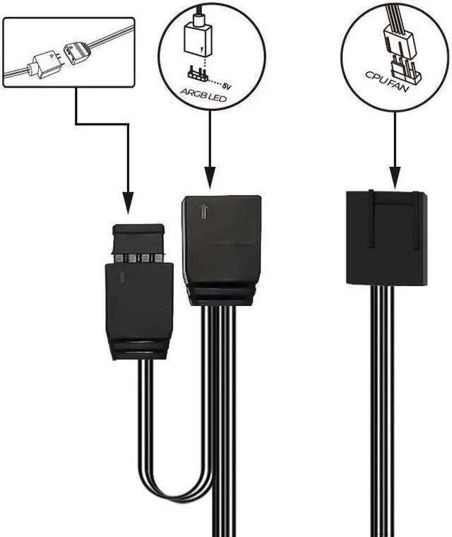 Alt view image 5 of 7 - Luna 120 PC Case Fan, Lamellar Mirror, 5V 3Pin ARGB SYNC, Hydraulic Bearing, Low noise, PWM , Infinite Lighting Case Cooling Fans White Reversed 1 Pack