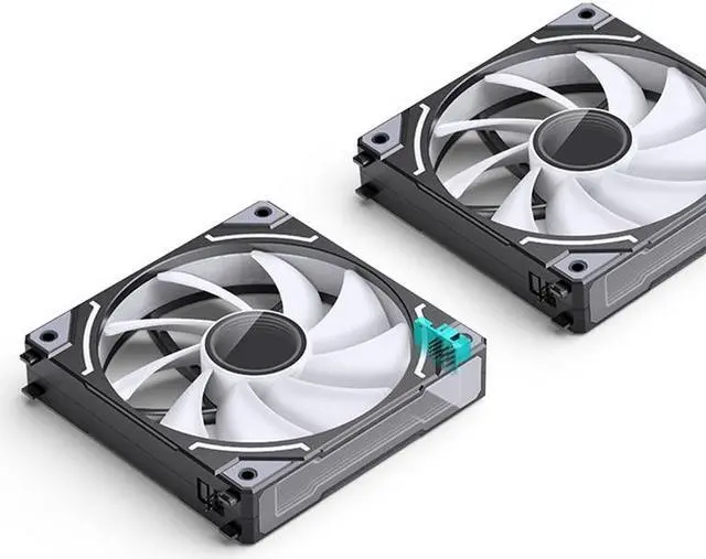 Alt view image 3 of 6 - ZH-120 ARGB (Reverse) 3 In 1 Case Fan 5V 3 Pin PC Case Fan, Motherboard AURA SYNC,Magic Interface, Wire-free Splicing, Shock Reduction and Low Noise, Hydraulic Bearing, 120*120*25mm, Black