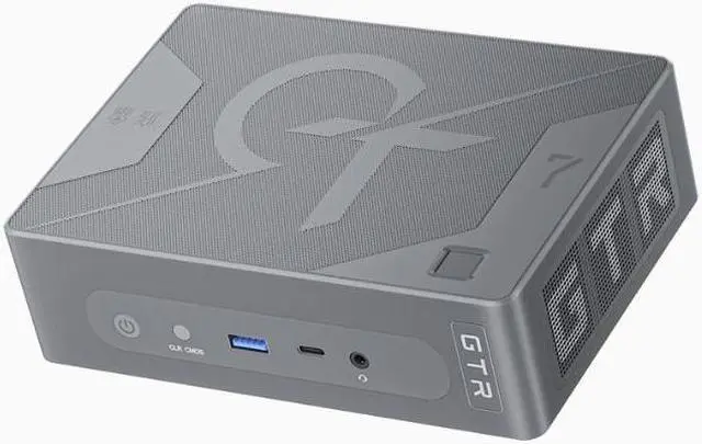 Main image of Beelink GTR7 Mini PC Up to 65W TDP AMD Ryzen 7 7840HS (8C/16T up to 5.1Ghz) 32/64G DDR5 + 1/2TB M.2 2280 PCle 4.0 SSD(Read 7450MB), WiFi 6, BT 5.2, 0.5S Fingerprint scanner Four-screen Display