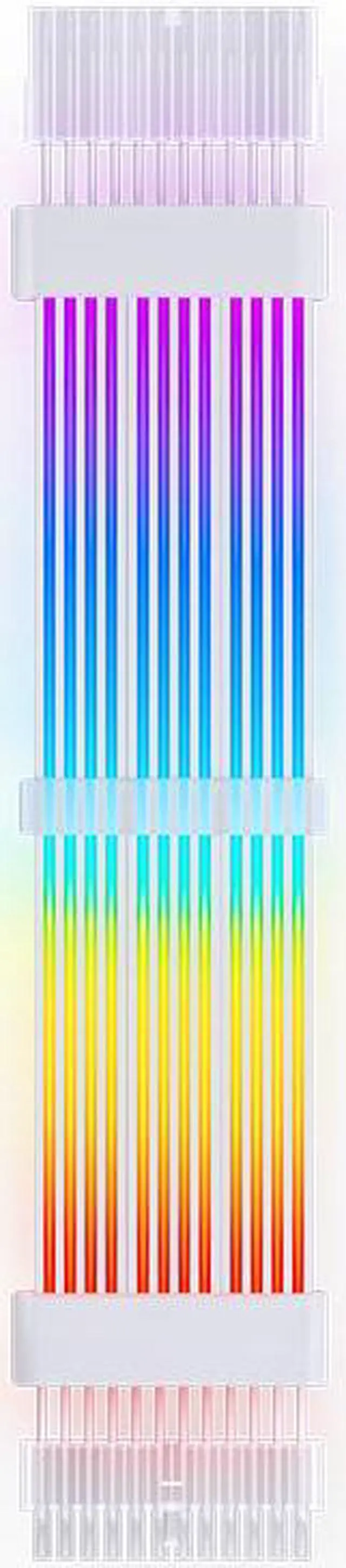 Alt view image 2 of 7 - DY-2 MB24Pin Luminous Extension Cable, Double-Sided Light Effect Display, Motherboard Synchronization, 5VARGB Neon Color Line