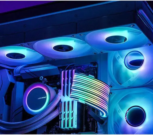 Alt view image 5 of 7 - DY-2 MB24Pin Luminous Extension Cable, Double-Sided Light Effect Display, Motherboard Synchronization, 5VARGB Neon Color Line