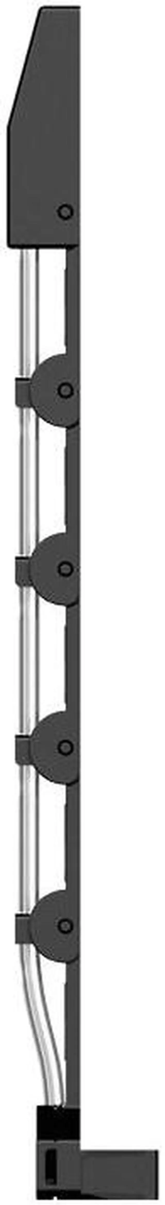 Alt view image 3 of 7 - DY-1 24PIN(Black) Luminous Extension Cable, Double-Sided Light Effect Display, Motherboard Synchronization, 5VARGB Neon Color Line