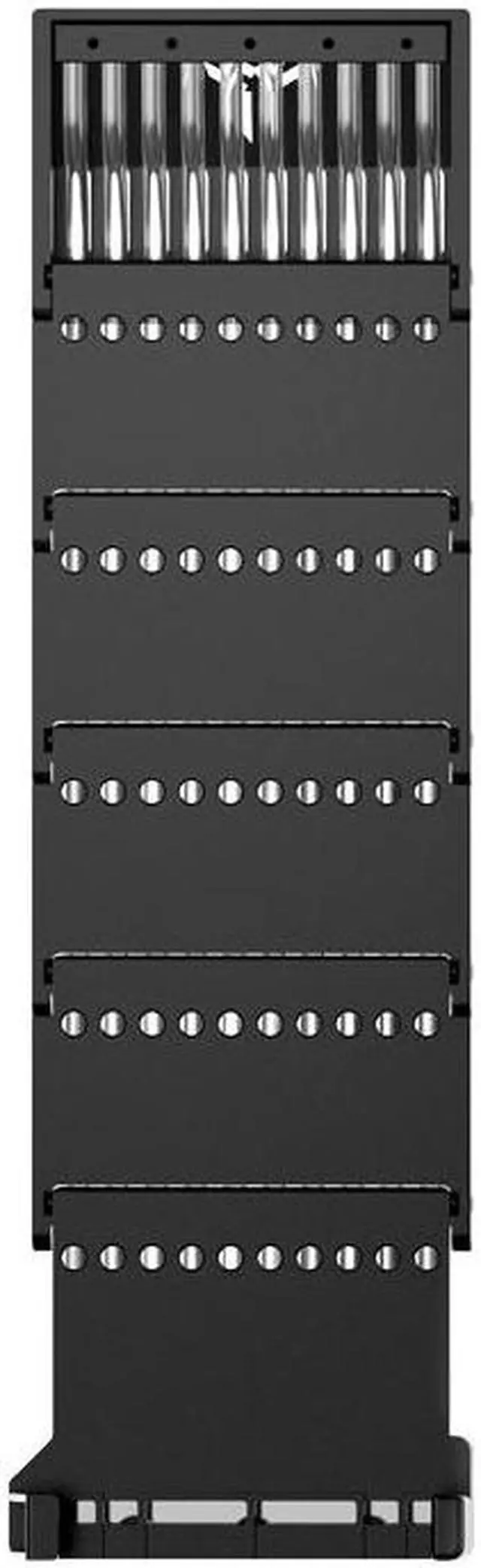 Alt view image 4 of 7 - DY-1 24PIN(Black) Luminous Extension Cable, Double-Sided Light Effect Display, Motherboard Synchronization, 5VARGB Neon Color Line