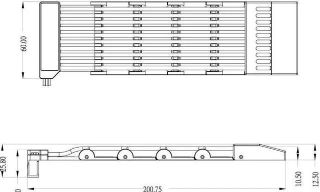 Alt view image 5 of 7 - DY-1 24PIN(Black) Luminous Extension Cable, Double-Sided Light Effect Display, Motherboard Synchronization, 5VARGB Neon Color Line