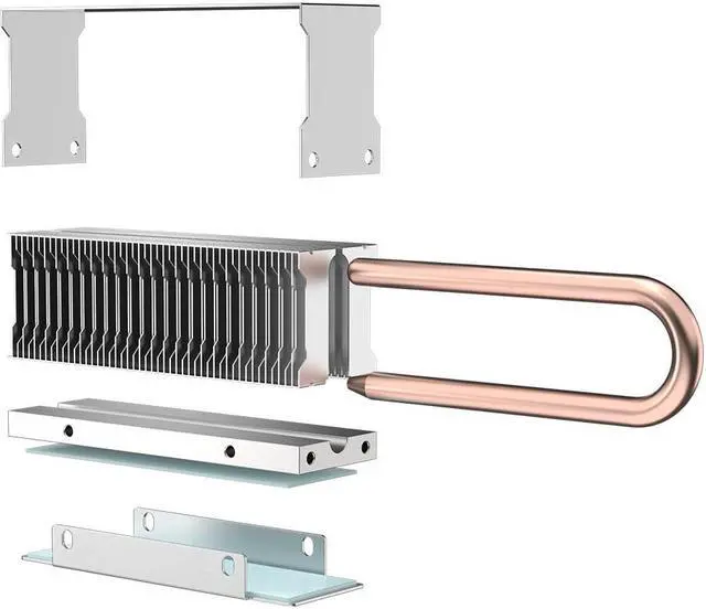 Alt view image 3 of 6 - Heatsink for 2280 M.2 SSD Cooling  Aluminum Fins, Thermal Pad for ID-Cooling ZERO M15