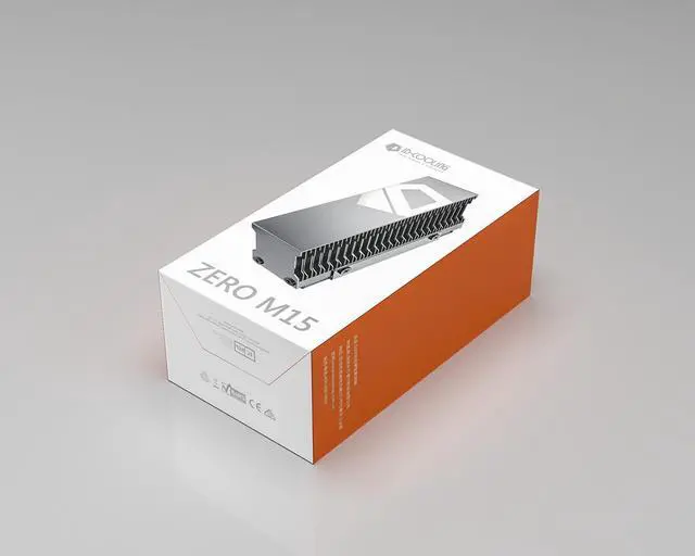 Alt view image 6 of 6 - Heatsink for 2280 M.2 SSD Cooling  Aluminum Fins, Thermal Pad for ID-Cooling ZERO M15