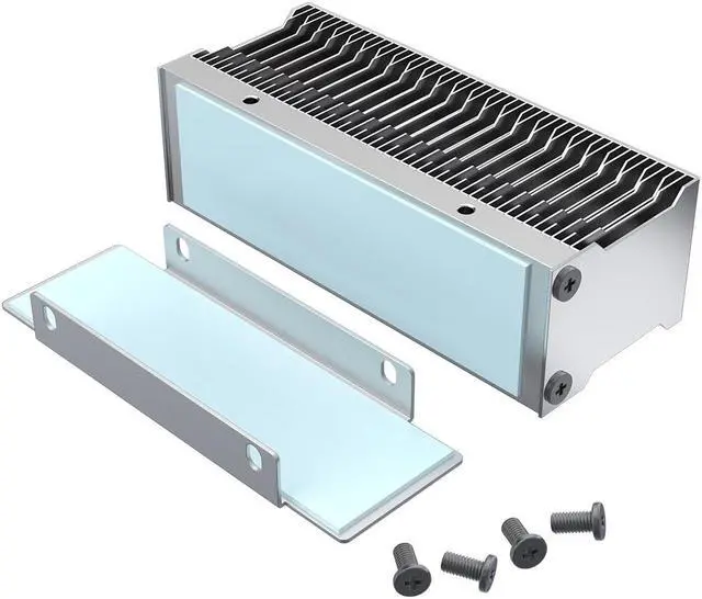 Alt view image 2 of 6 - Heatsink for 2280 M.2 SSD Cooling  Aluminum Fins, Thermal Pad for ID-Cooling ZERO M15