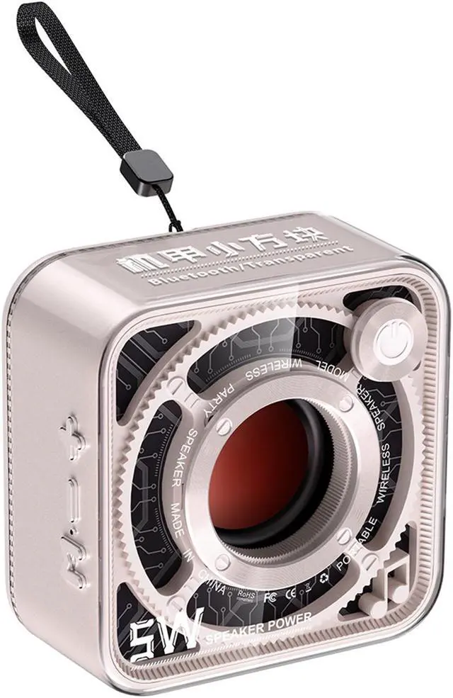 Main image of Mini Wireless Squared Speaker Audios Smart Portable Stereo Sound Box For Party Beach Camping