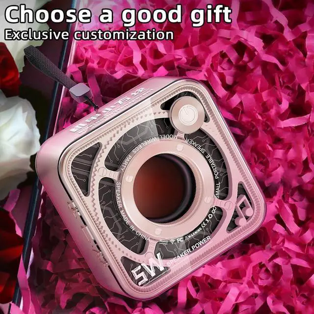 Alt view image 5 of 6 - Mini Wireless Squared Speaker Audios Smart Portable Stereo Sound Box For Party Beach Camping