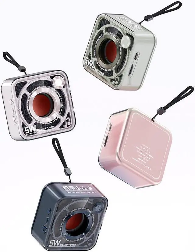 Alt view image 6 of 6 - Mini Wireless Squared Speaker Audios Smart Portable Stereo Sound Box For Party Beach Camping