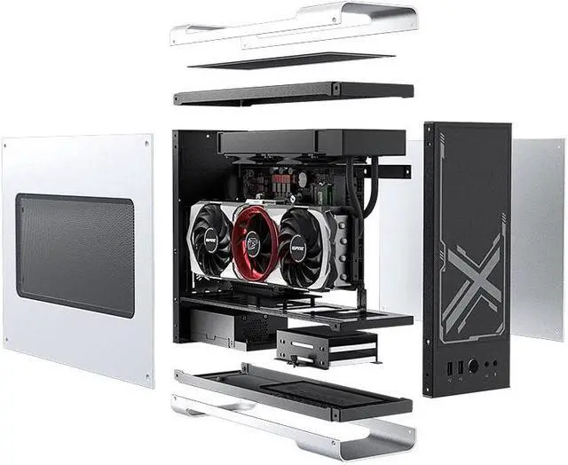 Alt view image 6 of 7 - Mini PC, Barebone System, Ideamini Z590 Motherboard, 500W PSU, ID-Cooling 922 Liquid Cooler, Wifi6 Card Pre-installed for ID-Cooling IDMX-LB591-36AD