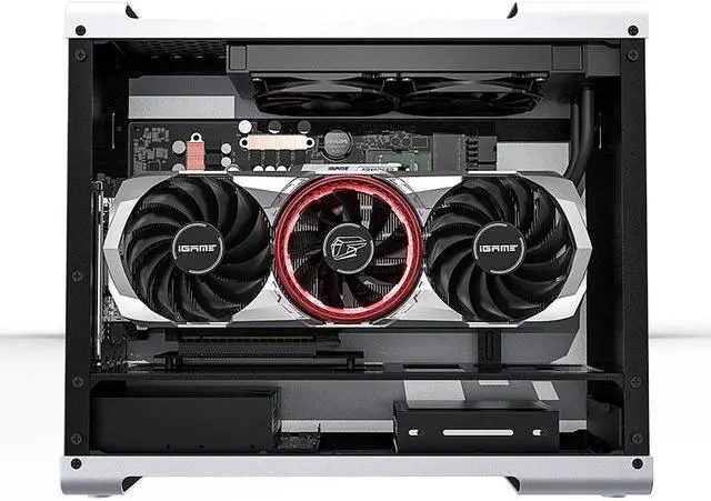 Alt view image 3 of 7 - Mini PC, Barebone System, Ideamini Z590 Motherboard, 500W PSU, ID-Cooling 922 Liquid Cooler, Wifi6 Card Pre-installed for ID-Cooling IDMX-LB591-36AD