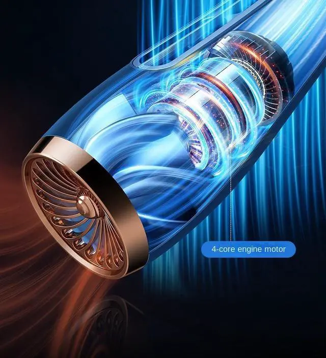 Alt view image 2 of 6 - CORN Portable Neck Fan Usb Rechargeable Turbo Leafless Mini Electric Fan Lazy Small Air Cooler Air Conditioner for Camping Home Pink