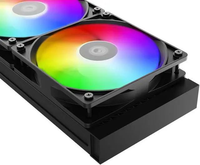 Alt view image 3 of 6 - ARGB Liquid COOLING, 360mm Radiator ARGB Lighting Fans Black for ID-COOLING FROSTFLOW FX360