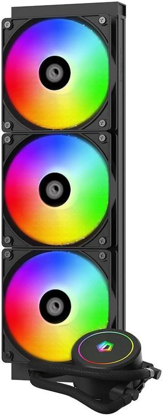 Alt view image 2 of 6 - ARGB Liquid COOLING, 360mm Radiator ARGB Lighting Fans Black for ID-COOLING FROSTFLOW FX360
