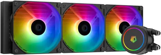 Main image of ARGB Liquid COOLING, 360mm Radiator ARGB Lighting Fans Black for ID-COOLING FROSTFLOW FX360