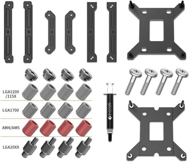 Alt view image 7 of 7 - All-In-One CPU Water Cooling Radiator, Compatibility Intel LGA2066/2011/1700/1200/1151/1150/1155/1156,AMD AM5/AM4 for ID-COOLING DASHFLOW 360 XT LITE
