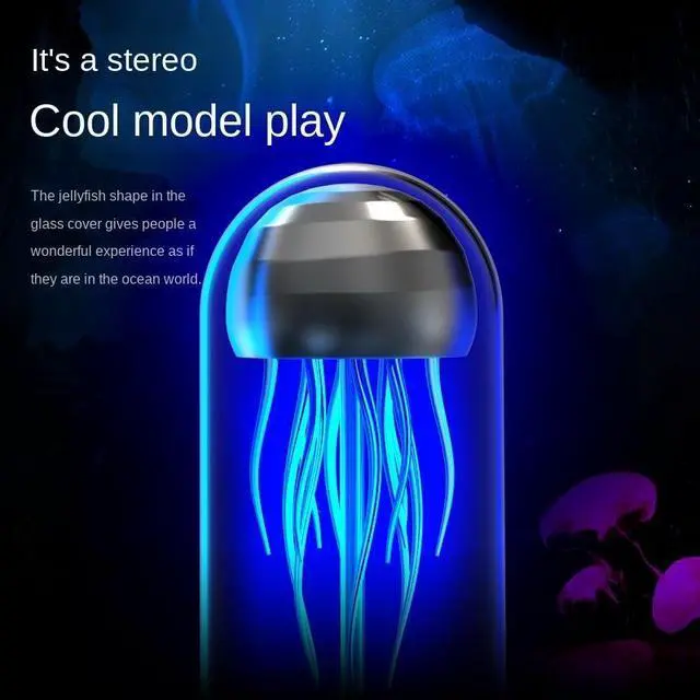 Alt view image 2 of 6 - CORN Creative Jellyfish Bluetooth Speaker Colorful Lamp Octopus Audio Mini Portable Subwoofer Decoration Gift Factory